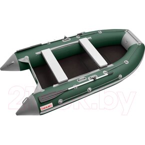 Лодка ПВХ Roger Boat Hunter 3000 (без киля, зеленый/серый)