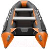 Лодка ПВХ Roger Boat Hunter 3200 (без киля, графит/оранжевый)