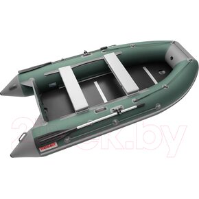 Лодка ПВХ Roger Boat Hunter Keel 3500 (малокилевая, зеленый/серый)