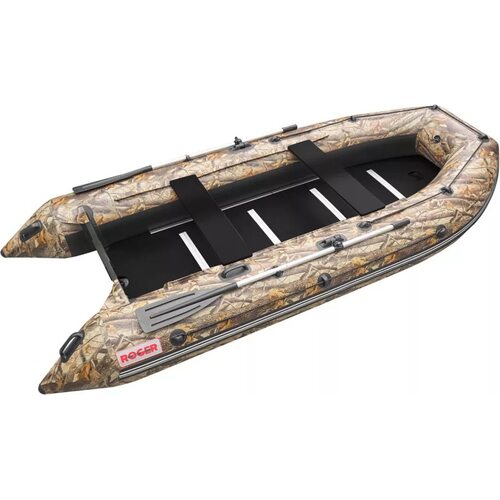 Лодка ПВХ Roger Boat Hunter keel 3000 (малокилевая, камуфляж лес/черный комби)