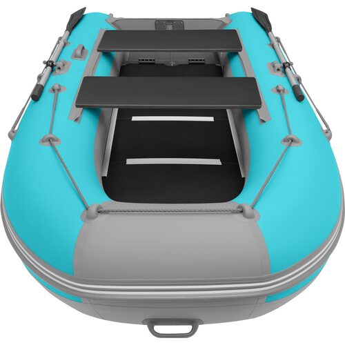 Лодка ПВХ Roger Boat Hunter keel 3500 (малокилевая, бирюзовый/серый комби)
