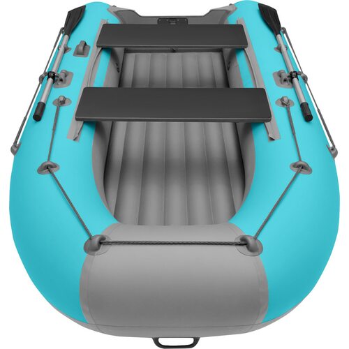 Лодка ПВХ Roger Boat Trofey 3300 (без киля, бирюзовый/серый комби)