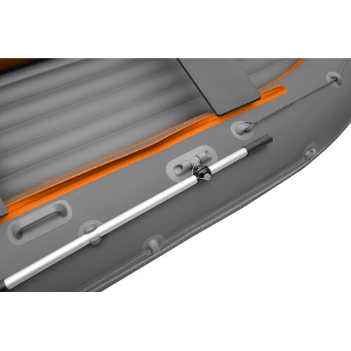 Лодка ПВХ Roger Boat Zefir 3500 LT (малокилевой, графит/оранжевый комби)