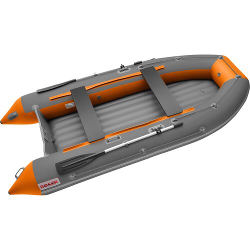 Лодка ПВХ Roger Boat Zefir 3500 LT (малокилевой, графит/оранжевый комби)