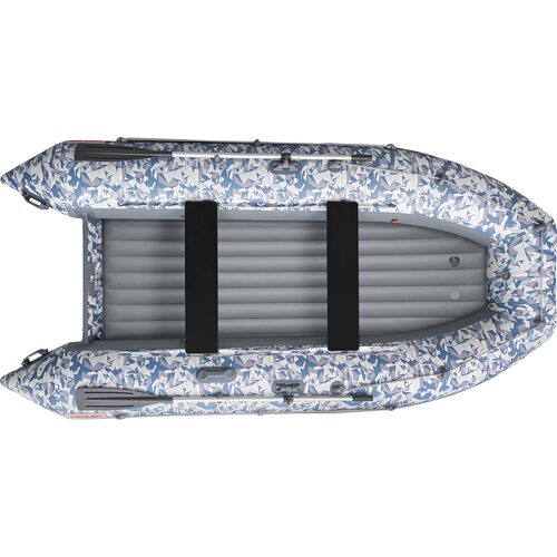 Лодка ПВХ Roger Boat Zefir 3700 (большой киль, битое стекло/серый комби)
