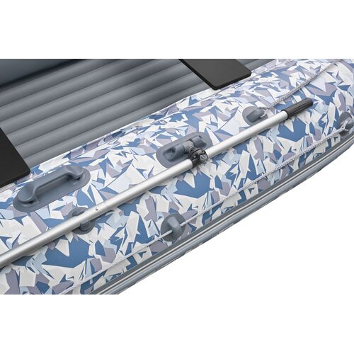 Лодка ПВХ Roger Boat Zefir 3700 (большой киль, битое стекло/серый комби)
