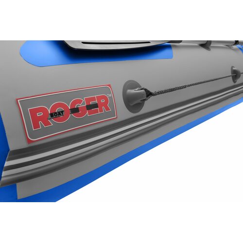 Лодка ПВХ Roger Boat Zefir 4400 (большой киль, серый/синий комби)