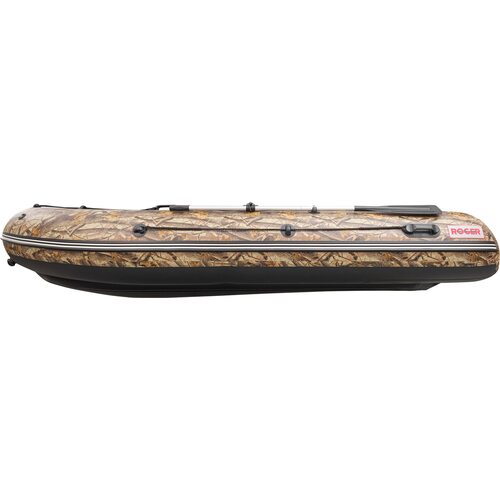 Лодка ПВХ Roger Boat Sfera 4000 (безконусная, средний киль, камуфляж лес/черный комби)