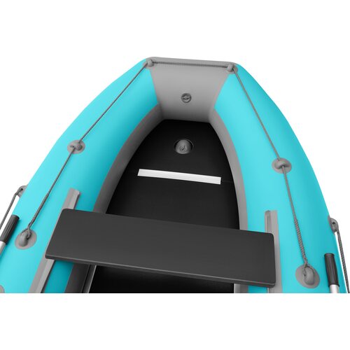 Лодка ПВХ Roger Boat Hunter keel 3000 (малокилевая, бирюзовый/серый комби)