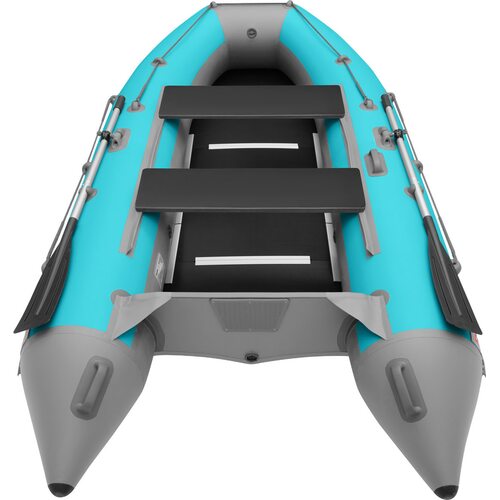 Лодка ПВХ Roger Boat Hunter keel 3000 (малокилевая, бирюзовый/серый комби)