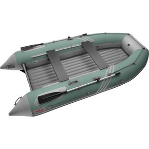 Лодка ПВХ Roger Boat Zefir 3700 (большой киль, зеленый/серый комби)
