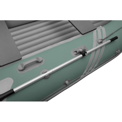 Лодка ПВХ Roger Boat Zefir 3700 (большой киль, зеленый/серый комби)