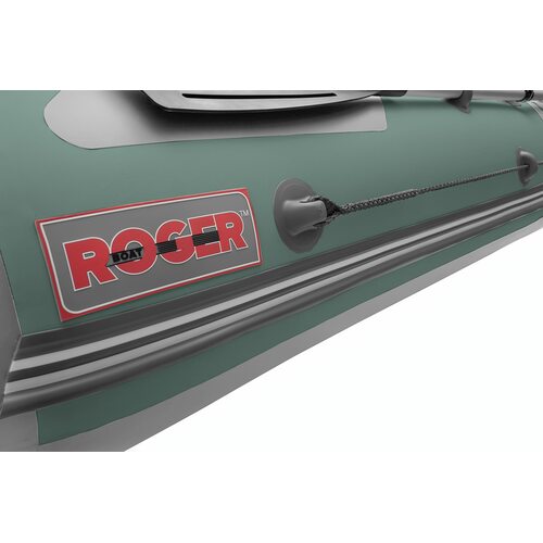 Лодка ПВХ Roger Boat Zefir 3700 (большой киль, зеленый/серый комби)