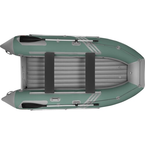 Лодка ПВХ Roger Boat Zefir 4400 (большой киль, зеленый/серый комби)