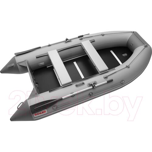 Лодка ПВХ Roger Boat Hunter Keel 3500 (малокилевая, серый/графит)