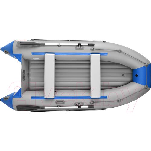 Лодка ПВХ Roger Boat Trofey 3500 (без киля, серый/синий) Лодка ПВХ Roger Boat Trofey 3500 (без киля, серый/синий)