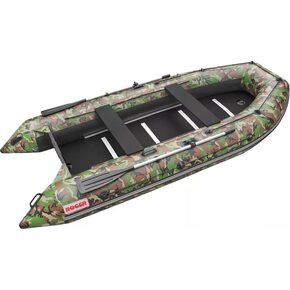 Лодка ПВХ Roger Boat Hunter 3000 (без киля, зеленый камуфляж/черный комби)