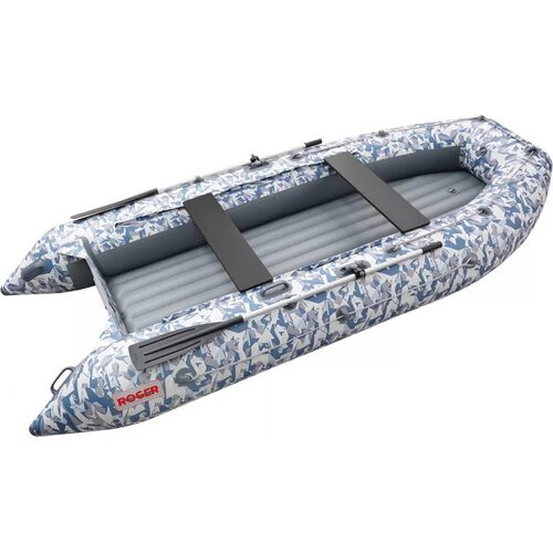 Лодка ПВХ Roger Boat Trofey 3100 (без киля, битое стекло/серый комби)