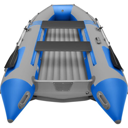 Лодка ПВХ Roger Boat Zefir 4000 (большой киль, серый/синий комби)