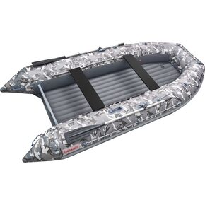 Лодка ПВХ Roger Boat Zefir 4000 (большой киль, серый камуфляж/графит комби)