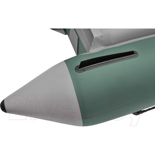 Лодка ПВХ Roger Boat Trofey 2900 (без киля, зеленый/серый)
