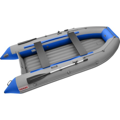 Лодка ПВХ Roger Boat Zefir 3500 LT (малокилевой, серый/синий комби)