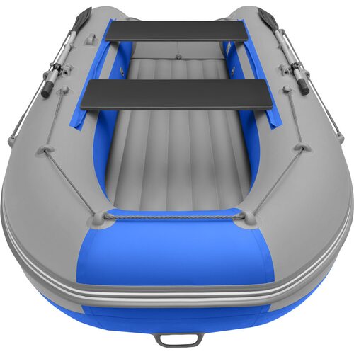 Лодка ПВХ Roger Boat Zefir 3500 LT (малокилевой, серый/синий комби)