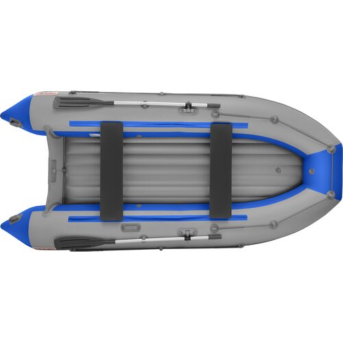 Лодка ПВХ Roger Boat Zefir 3500 LT (малокилевой, серый/синий комби)