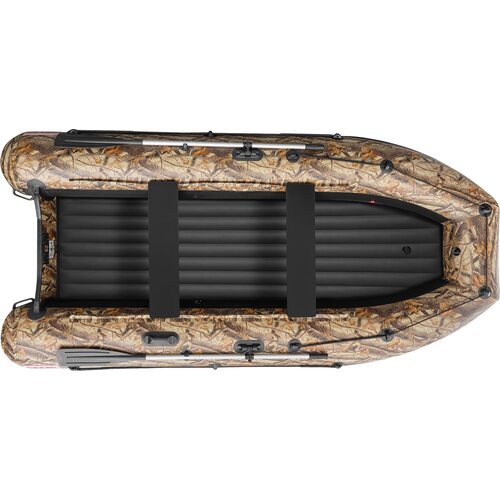 Лодка ПВХ Roger Boat Zefir 3500 (малокилевой, камуфляж лес/черный комби)