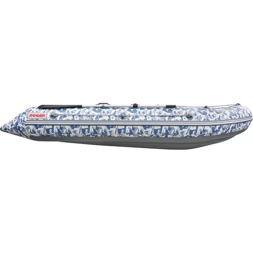 Лодка ПВХ Roger Boat Zefir 4000 (большой киль, битое стекло/серый комби) Лодка ПВХ Roger Boat Zefir 4000 (большой киль, битое стекло/серый комби)