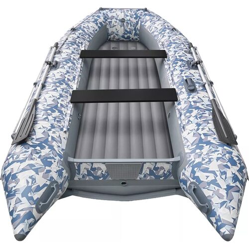 Лодка ПВХ Roger Boat Zefir 4000 (большой киль, битое стекло/серый комби) Лодка ПВХ Roger Boat Zefir 4000 (большой киль, битое стекло/серый комби)