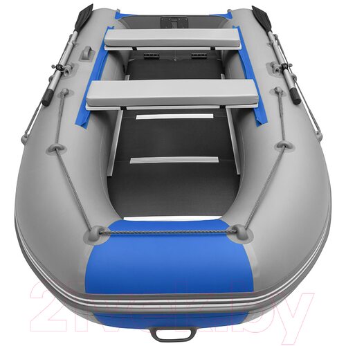 Лодка ПВХ Roger Boat Hunter Keel 3200 (малокилевая, серый/синий)