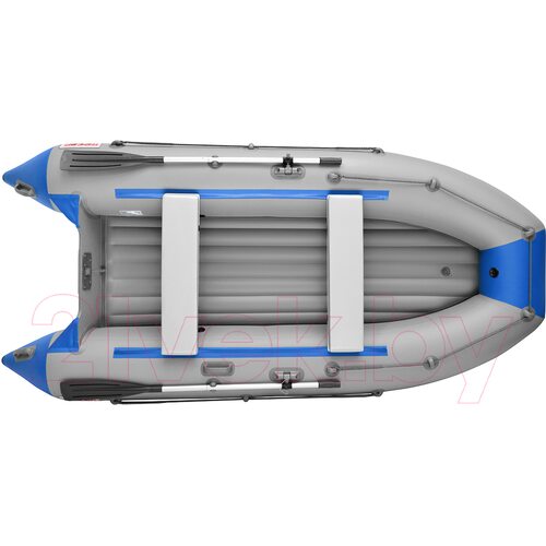 Лодка ПВХ Roger Boat Trofey 2900 (без киля, серый/синий)