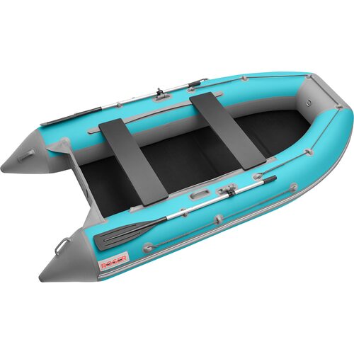 Лодка ПВХ Roger Boat Hunter 3000 (без киля, бирюзовый/серый комби)