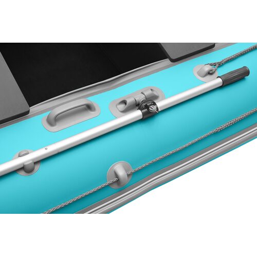 Лодка ПВХ Roger Boat Hunter 3000 (без киля, бирюзовый/серый комби)