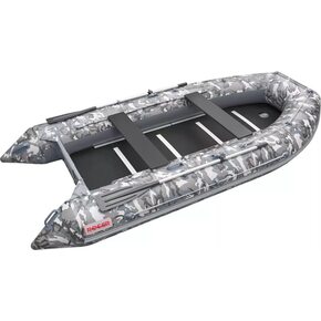 Лодка ПВХ Roger Boat Hunter 3000 (без киля, серый камуфляж/графит комби)