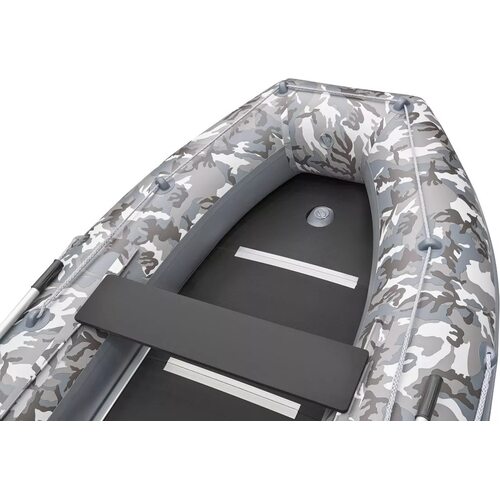 Лодка ПВХ Roger Boat Hunter 3000 (без киля, серый камуфляж/графит комби)