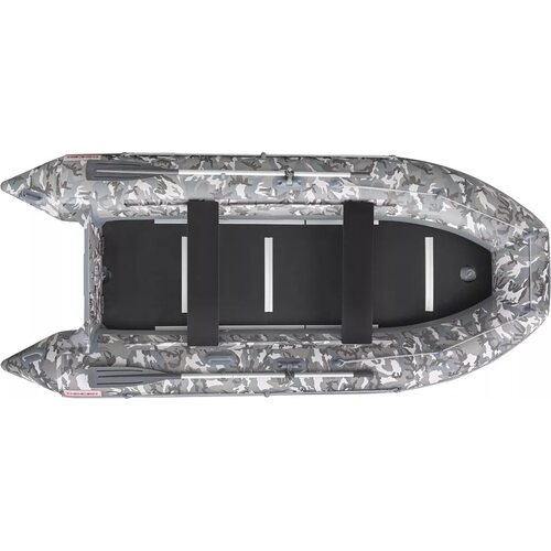 Лодка ПВХ Roger Boat Hunter 3000 (без киля, серый камуфляж/графит комби)