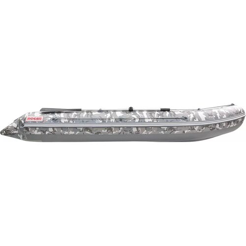 Лодка ПВХ Roger Boat Hunter 3000 (без киля, серый камуфляж/графит комби)