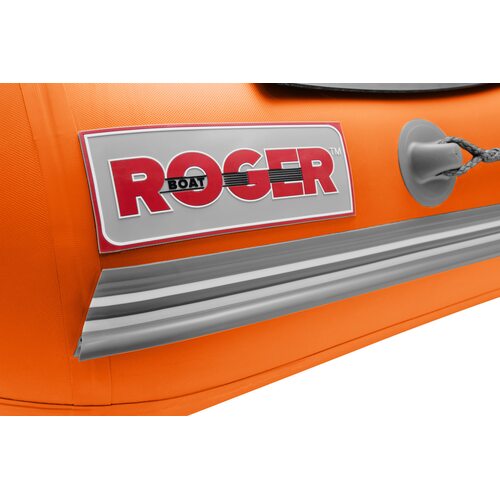 Лодка ПВХ Roger Boat Zefir 3500 (малокилевой, графит/оранжевый комби)