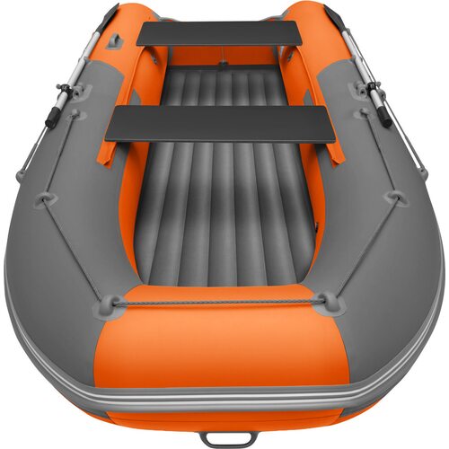 Лодка ПВХ Roger Boat Zefir 3500 (малокилевой, графит/оранжевый комби)