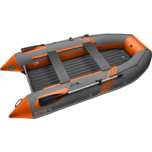 Лодка ПВХ Roger Boat Zefir 4400 (большой киль, графит/оранжевый комби)