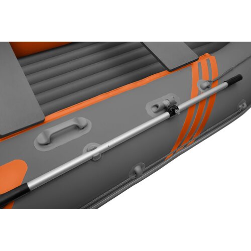 Лодка ПВХ Roger Boat Zefir 4400 (большой киль, графит/оранжевый комби)