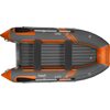 Лодка ПВХ Roger Boat Zefir 4400 (большой киль, графит/оранжевый комби)