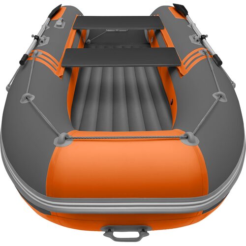 Лодка ПВХ Roger Boat Zefir 4400 (большой киль, графит/оранжевый комби)