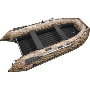 Лодка ПВХ Roger Boat Zefir 4400 (большой киль, камуфляж лес/черный комби)
