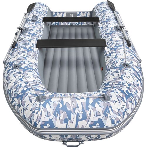 Лодка ПВХ Roger Boat Zefir 4400 (большой киль, битое стекло/серый комби)