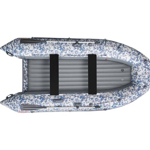 Лодка ПВХ Roger Boat Zefir 4400 (большой киль, битое стекло/серый комби)