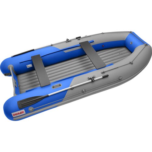 Лодка ПВХ Roger Boat Sfera 3500 (безконусная, малый киль, серый/синий комби)