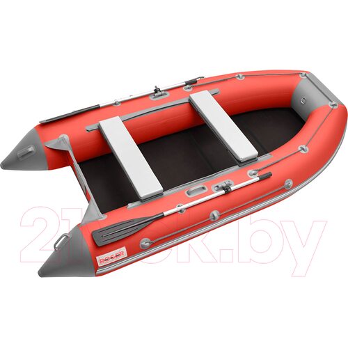 Лодка ПВХ Roger Boat Hunter 3200 (без киля, красный/серый)